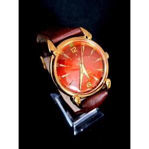 Vintage Camy Men's Leather Mechanical Watch RARE